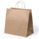 Saco Papel 32+20x31 Asa Torcida Kraft P/Take Away Un.