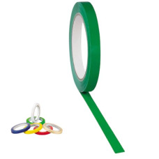 Rolo de Fita Adesiva PVC 60mx12mm Verde Emb. c/ 12 Un.