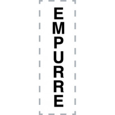 Sinal Empurre Vertical Vinil Trasnp Un.
