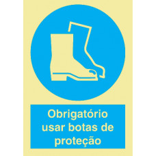 Sinal Botas de Protecção PVC Fotolum Un.