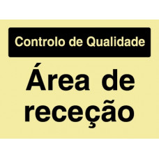 Sinal Area de Recepção PVC Fotolum Un.