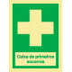 Sinal Cx Primeiros Socorros Info. PVC Fotolum un.