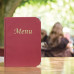 Capa Ementa Menu Dourado A4 Bordeaux Un.